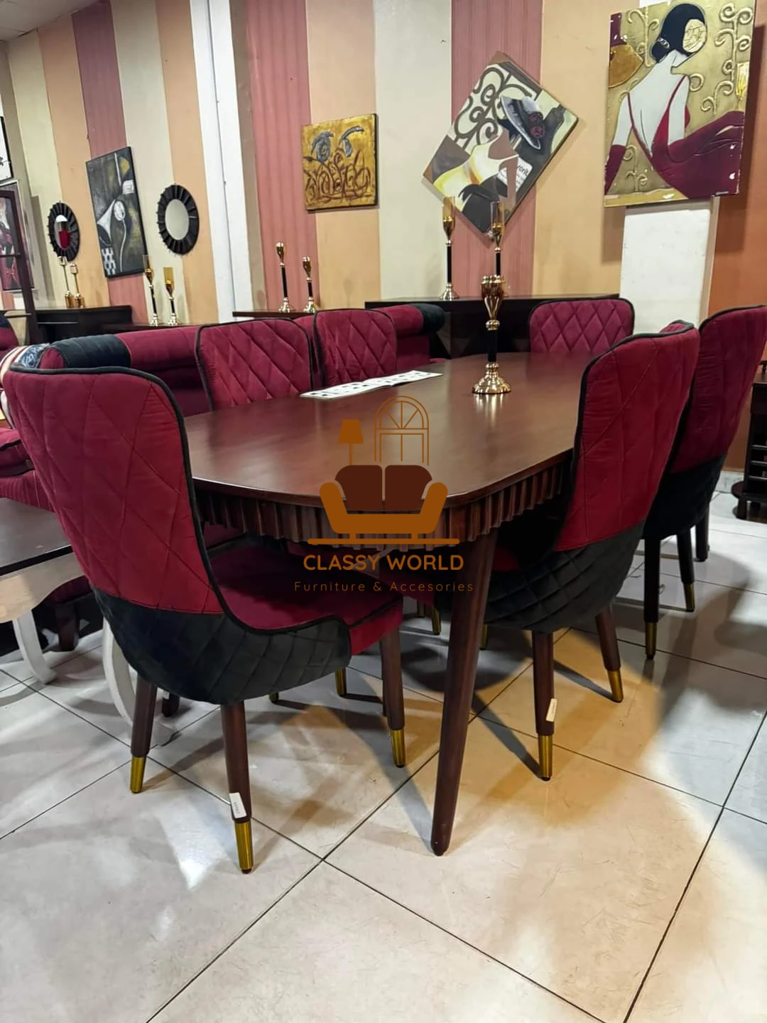 6-Seater Tufted Dining