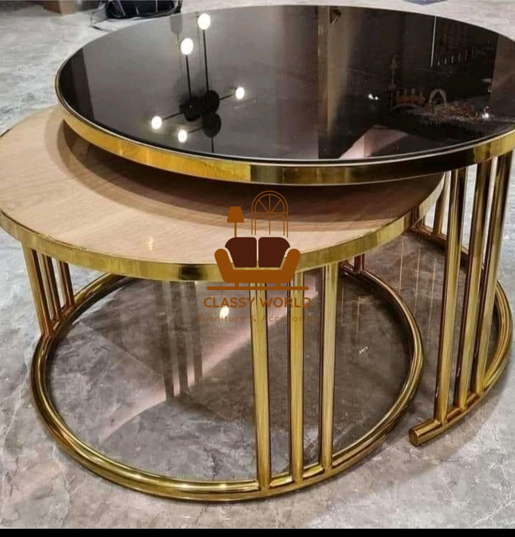 Golden Nesting Coffee Table