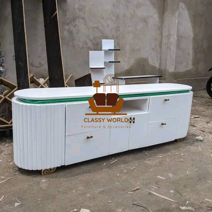 Modern Stone Plate TV Cabinet & Tea Table